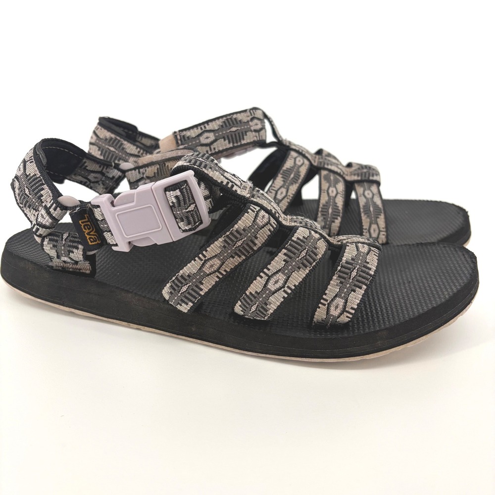 Teva Original Dorado Sandals Black Grey Gladiator Strappy Outdoor Water Hiking 9